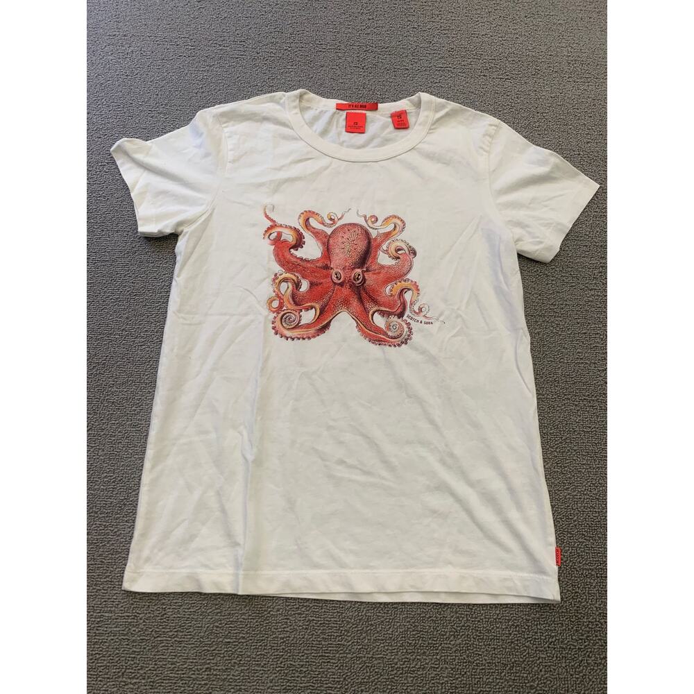 Scotch & Soda Girls‎ 12Y /152 White "It's All Good" Octopus Graphic T-shirt